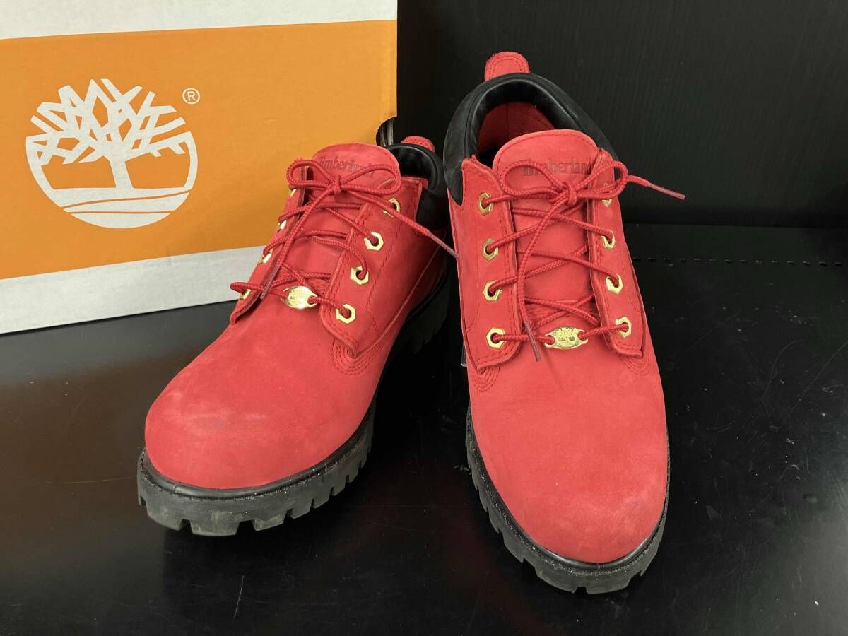 Timberland ティンバーランド CLASSIC OX クラシックOX TB0A6F3SET1 トレッキングブーツ レッド 25.5cm