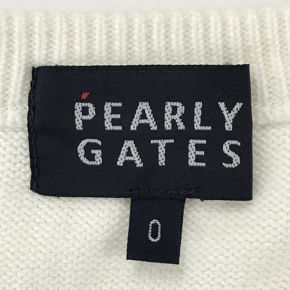 美品　PEARLY GATES パーリーゲイツ　スマイル総柄　セーター PEARLY GATES 【新品】パーリーゲイツ セーター ダークネイビー×白