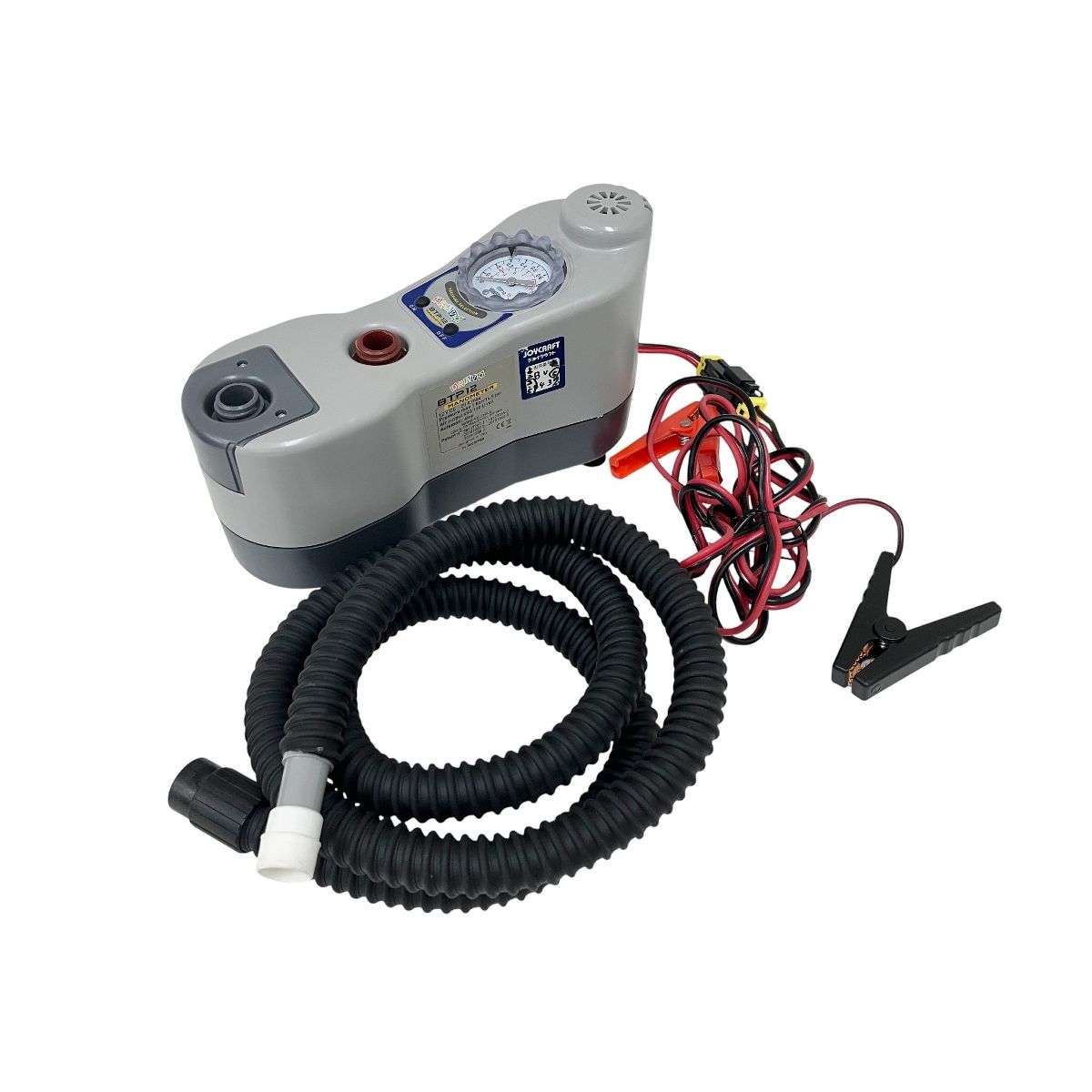 ジョイクラフト BTP-12 超高圧電動ポンプ DC12V バッテリー接続 インフレータブルボート ゴムボート用 収納バッグ付