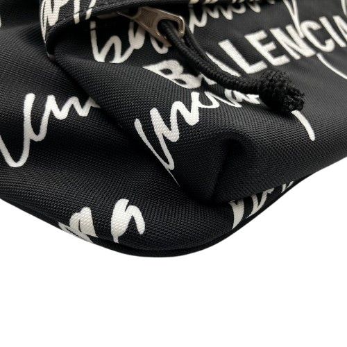 バレンシアガ ネオリフト ウエストポーチ キャンバス レザー ブラック　黒 バレンシアガ ネオリフト レザー ウエストポーチ ブラック ABランク
