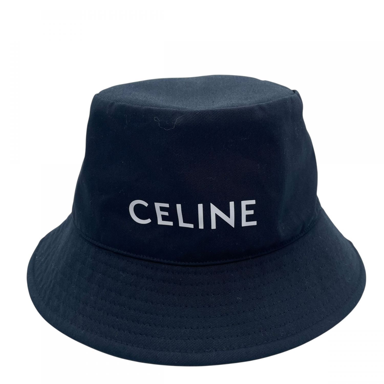 CELINE セリーヌ 2AU5B968P ロゴ バケットハット ブラック ユニセックス 25010299 KJ