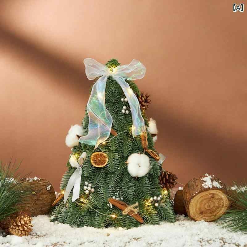 クリスマスツリー 卓上 30cm 40cm フェルト製 オーナメント付き 飾り付け 北欧風 ミニサイズ 組み立て式 デコレーション イベント パーティ