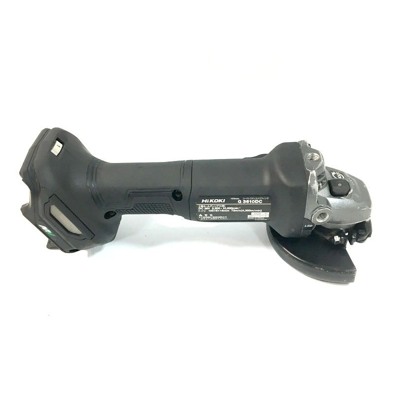 HiKOKI ハイコーキ コードレスディスクグラインダ G3610DC NNB 本体のみ 100mm ブレーキ付 ストロングブラック DW3631
