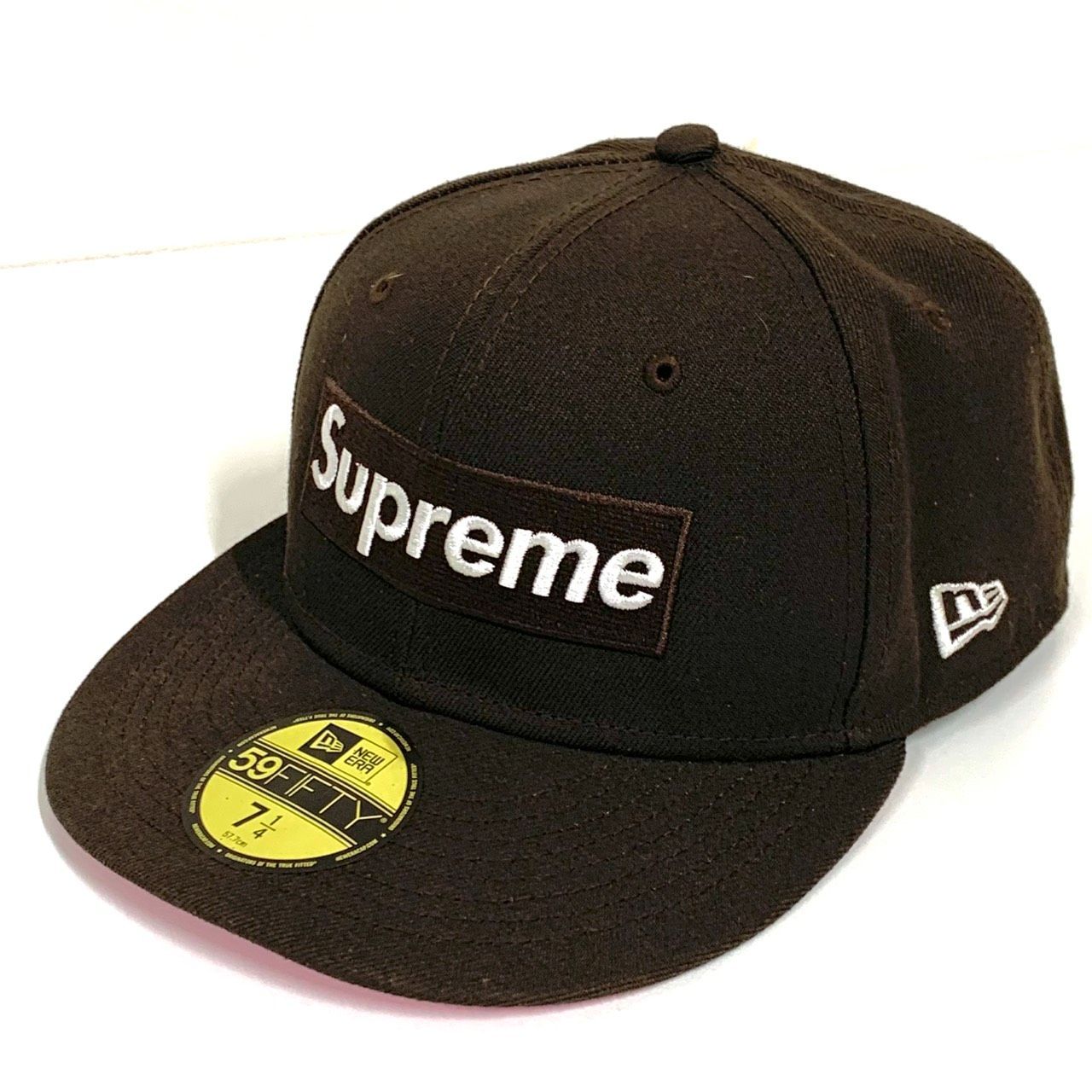 Supreme シュプリーム NEW ERABOXロゴ ベースボールキャップ No Comp Box Logo 21AW ブラウン 7 1 4 57.7cm