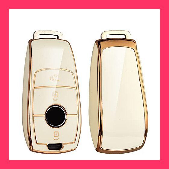 【スタッフおすすめ！】ontto メルセデスベンツ用 スマート キーケース キーカバー キーホルダー オシャレ 高級 傷防止 落ちにく ベンツ A B C Eクラス Sクラス CLS Coupe Cクラス CLA GLA GLC GLE等に