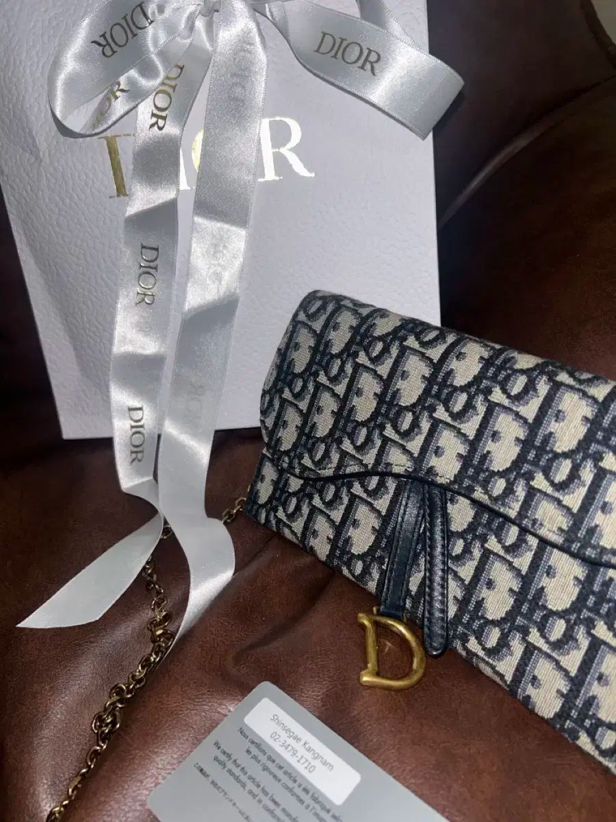 Dior オブリーク サドル チェーン ポーチ 江南新世界