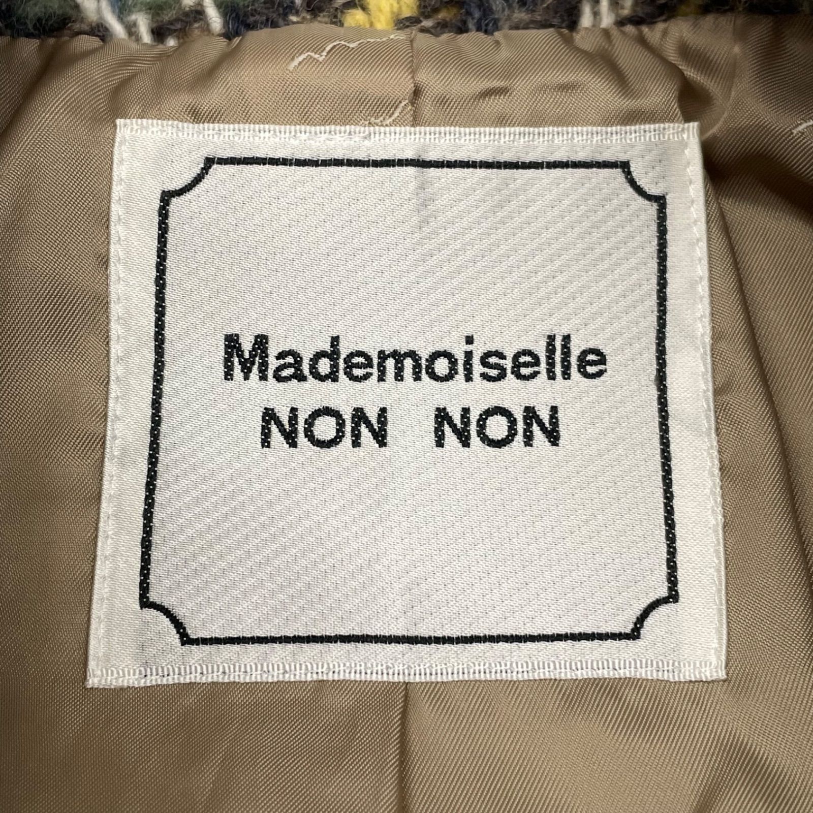 Mademoiselle NON NON マドモアゼルノンノン ツイードチェック