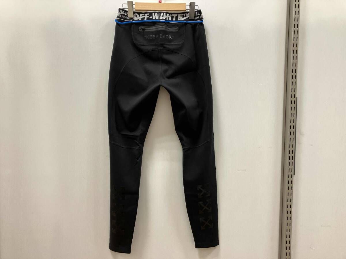  NIKE × OFFWHITE ボトム レギンス メンズMサイズ BLACK ナイキ ジャージ パンツ ウォーキング ランニングウェア