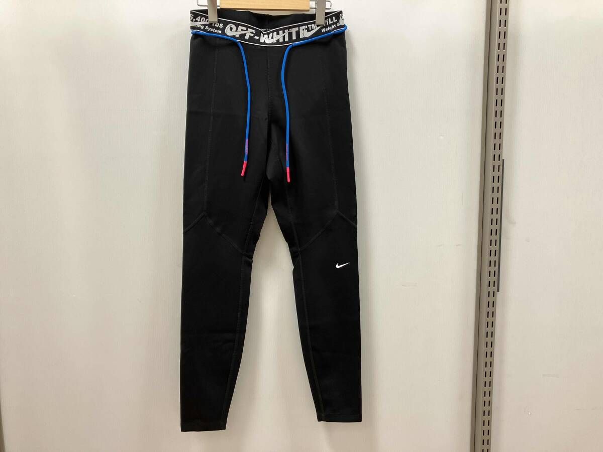 NIKE × OFFWHITE ボトム レギンス メンズMサイズ BLACK ナイキ