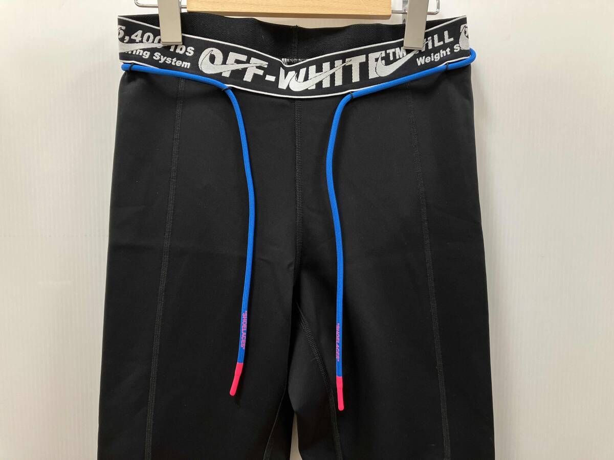 NIKE × OFFWHITE ボトム レギンス メンズMサイズ BLACK ナイキ