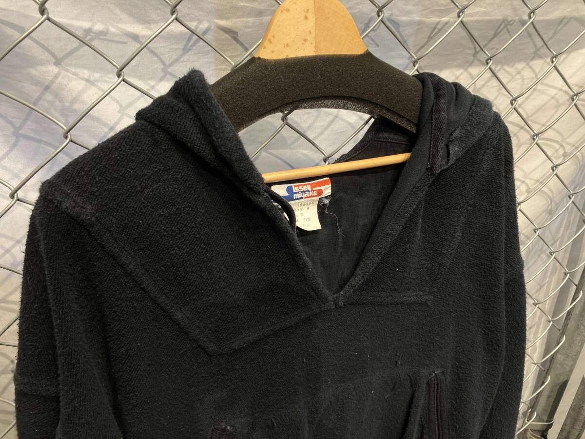 70s ISSEY MIYAKE pilepullover foodie プルオーバー パイル生地 パーカー イッセイミヤケ
