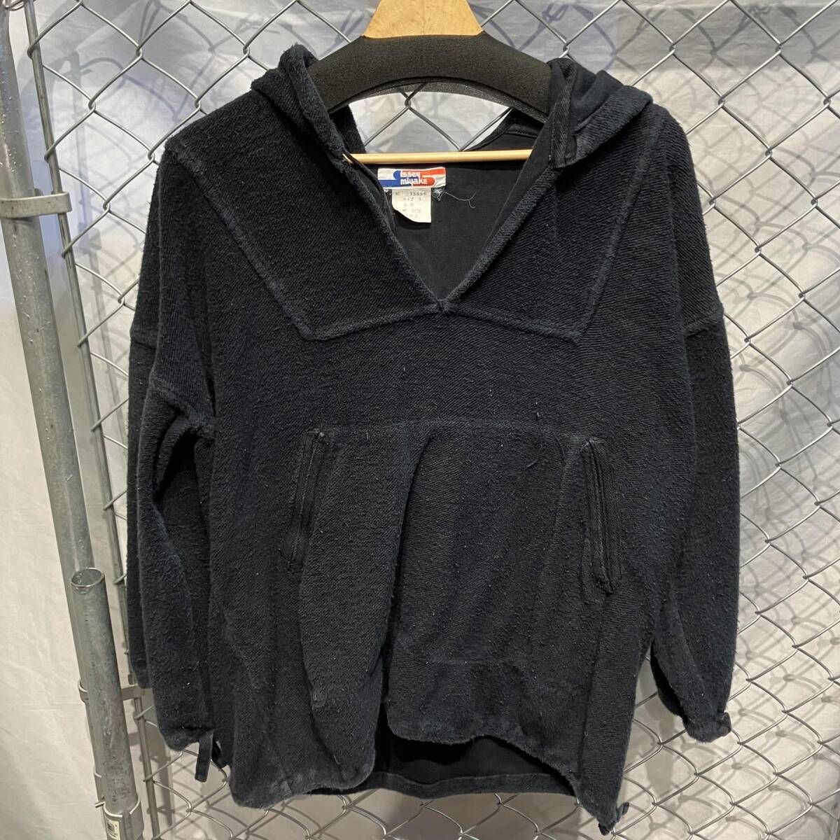 70s ISSEY MIYAKE pilepullover foodie プルオーバー パイル生地 パーカー イッセイミヤケ