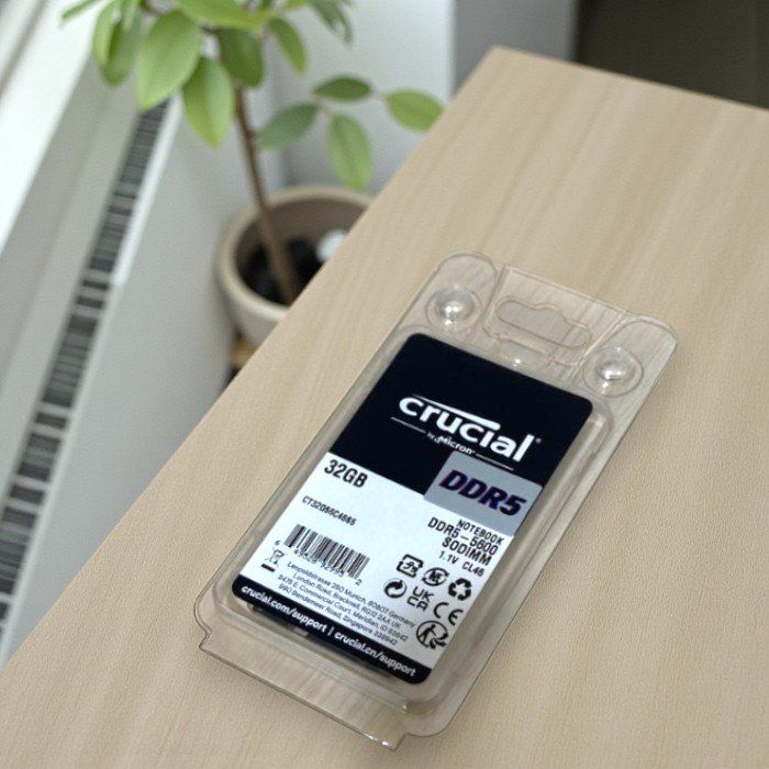 Crucial クルーシャル ノートPC用メモリ 32 GB DDR 5 5600 SODIMM 262 Pin 非ECC メモリー PCパーツ スマホ タブレット パソコン