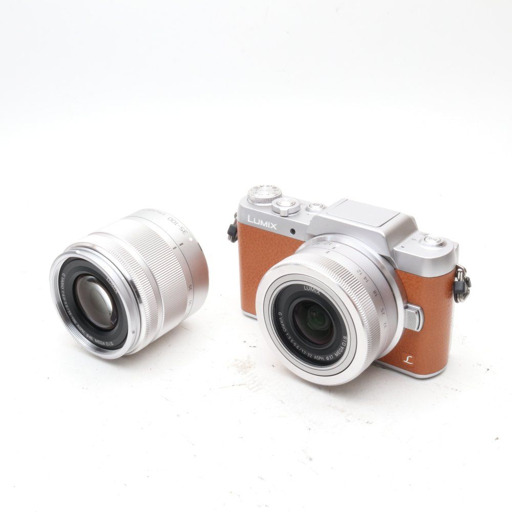 パナソニック ミラーレス一眼カメラ DMC-GF7ダブルズームレンズキット 標準ズームレンズ 望遠ズームレンズ付属 ブラウン DMC-GF7W-T