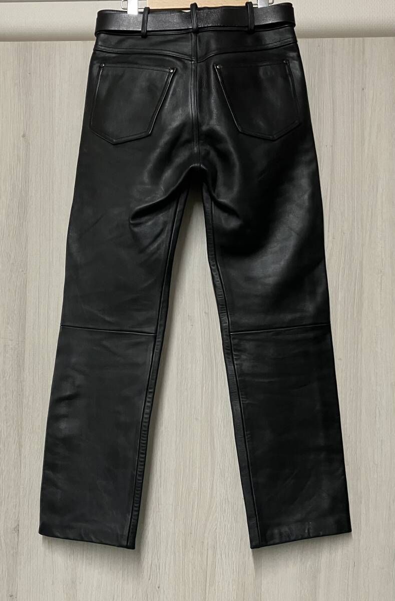 ベルト付 HARLEY DAVIDSON ハーレーダビッドソン 牛革 レザーパンツ