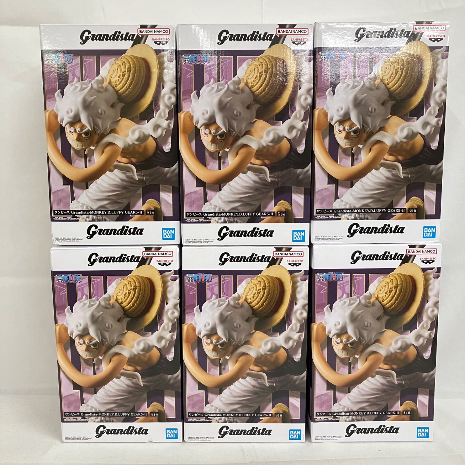 未開封 ワンピース Grandista ルフィ ギア5 フィギュア 6個セット