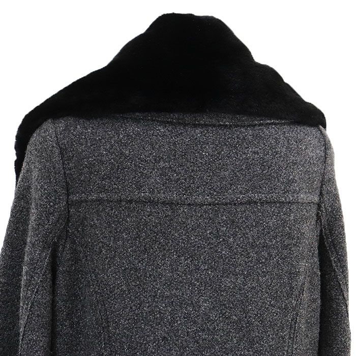 美品】FOXEY フォクシー ロングコート ヌートリアファー ウール