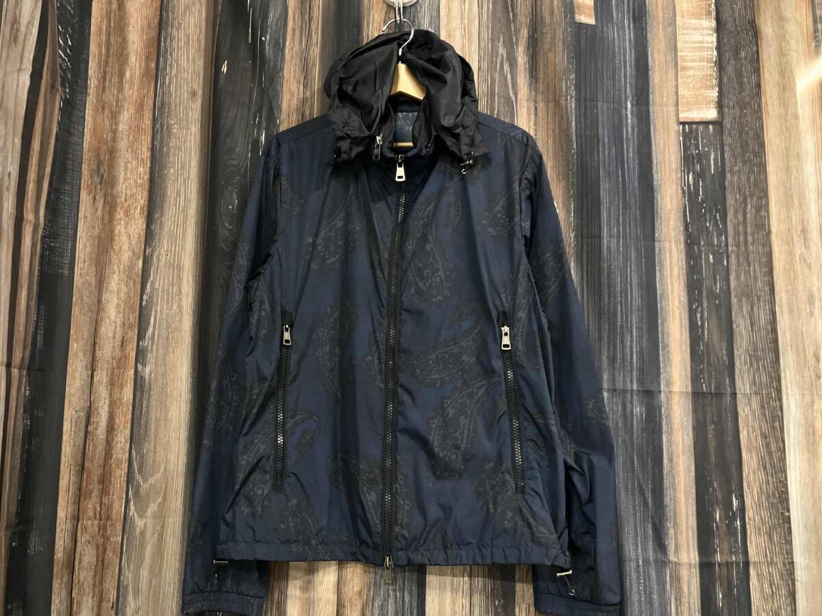 MONCLER モンクレール ナイロンジャケット ペイズリー柄 ネイビー 3