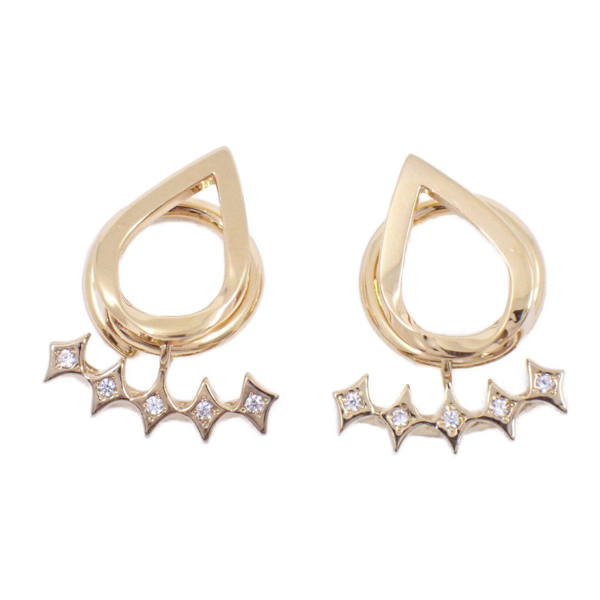 ete エテ イヤリング シルバー925 ゴールドGP ラインストーン いおき質店