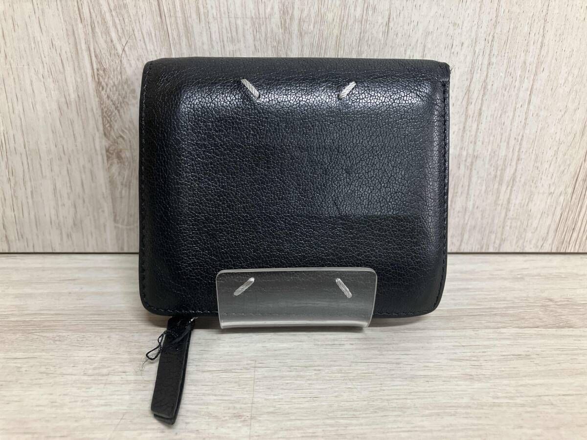 Maison Margiela メゾンマルジェラ 二つ折り財布 小銭入れあり カード8枚収納 ブラック 箱有り