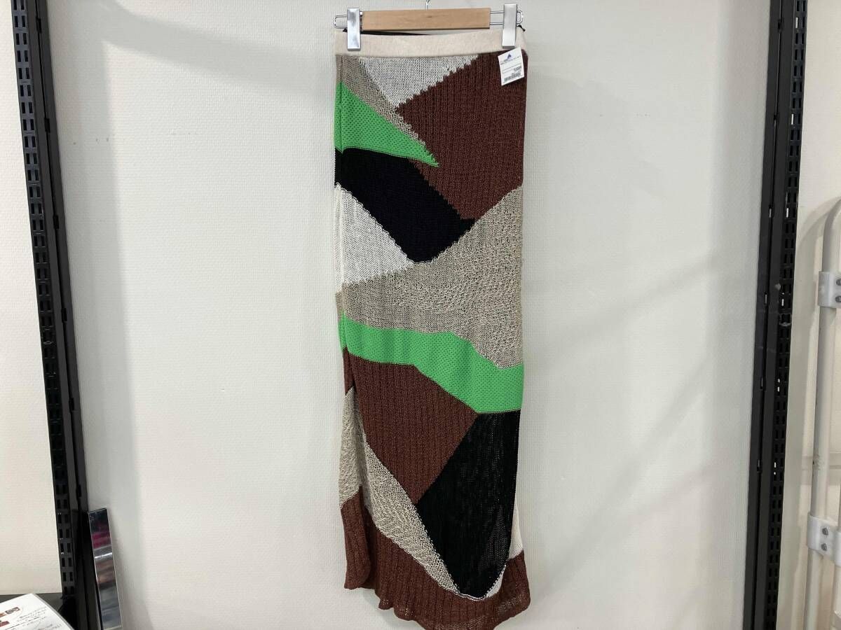 MURRAL ミューラル Pottery knit skirt ポッタリーニットスカード ロングスカート Freeサイズ ポリエステル