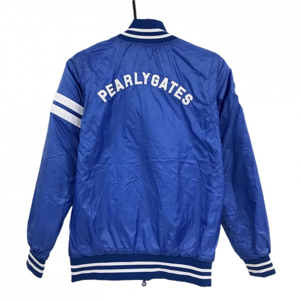 パーリーゲイツ 4 WAY中綿リバーシブルジャケット ブルー 白 裏ピンク袖着脱可 PERTEX レディース 0 S ゴルフウェア PEARLY GATES