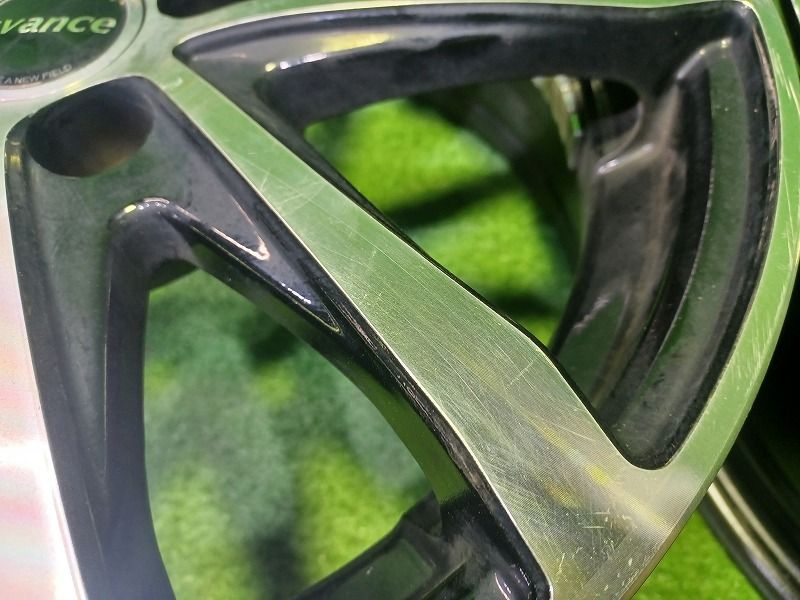 エヴァンス オートバックス ﾌﾟﾘｳｽ ｶﾛｰﾗﾂｰﾘﾝｸﾞ ホイール アルミ ブラックポリッシュ 15インチ 6 J 5穴 4本 100 43