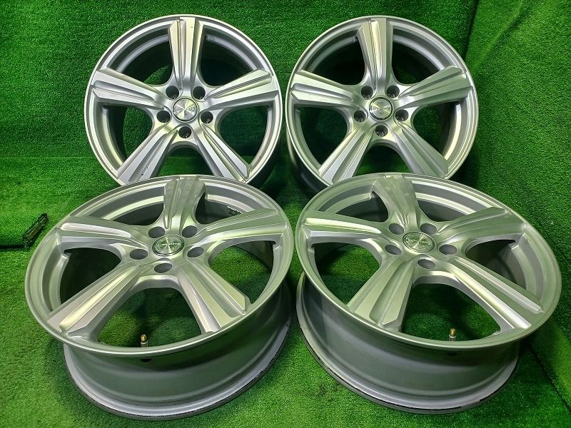 ヴィオレント ｱﾙﾌｧｰﾄﾞ ｳﾞｪﾙﾌｧｲｱ ﾊﾘｱｰ ﾃﾞﾘｶD 5 ホイール アルミ シルバー 18インチ 7 J 5穴 4本 114 3 38