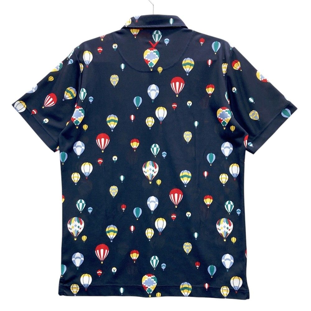 サイズ：L CALLAWAY キャロウェイ 半袖ポロシャツ ボタンダウン 気球柄