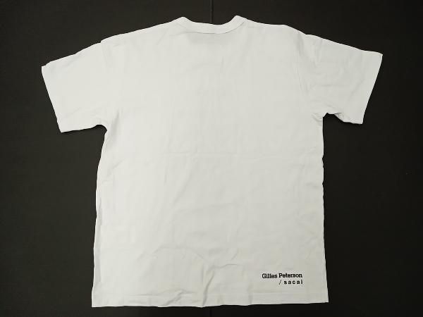 sacai サカイ Gilles Peterson 半袖Tシャツ 23-0740 S サイズ3 ホワイト 通年