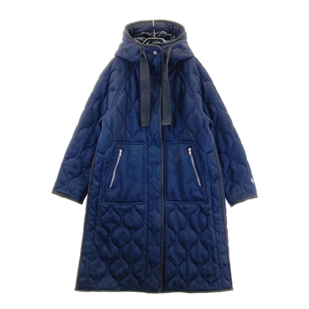 サイズ 1 PEARLY GATES パーリーゲイツ フード 中綿コート ジャケット ネイビー系 240101560346 ゴルフウェア レディース ストスト