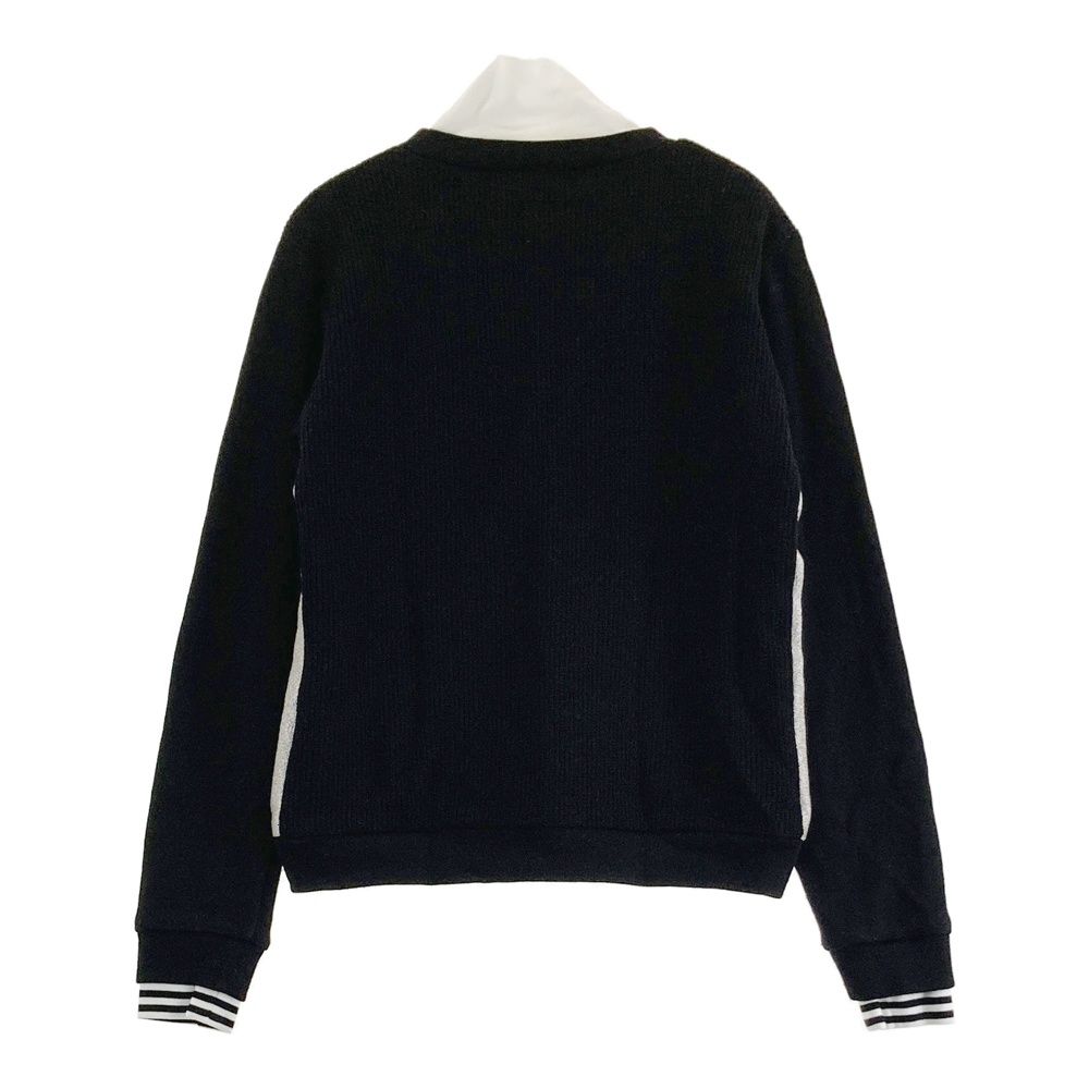 サイズ 38 アルチビオ 裏地付きニットセーター 蓄熱 ブラック系 ゴルフウェア レディース ストスト