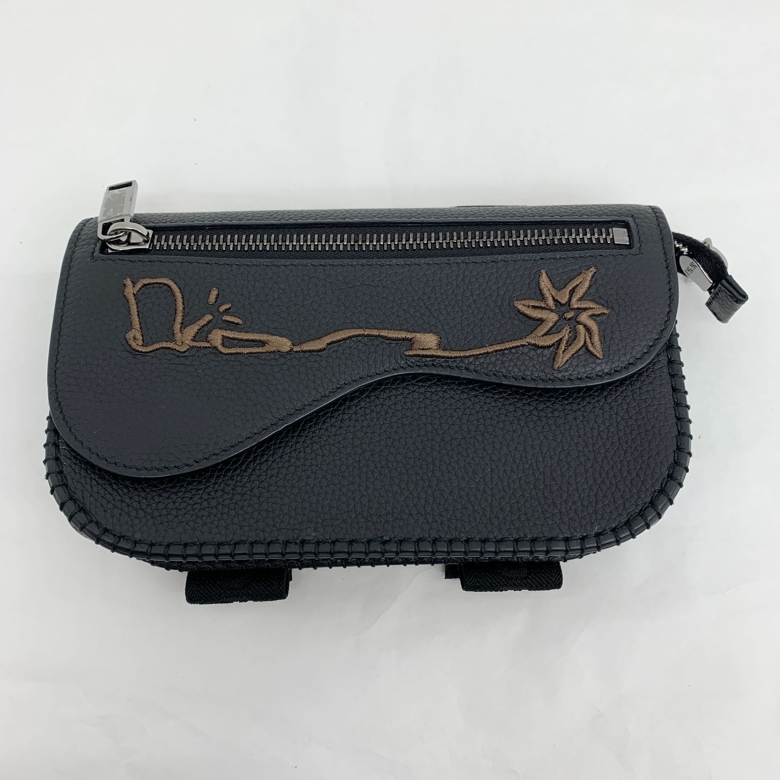 Christian Dior ディオール CACTUS JACK サドルバッグ カクタスジャックコラボ アームポーチ ミニバッグ レザー ブラック