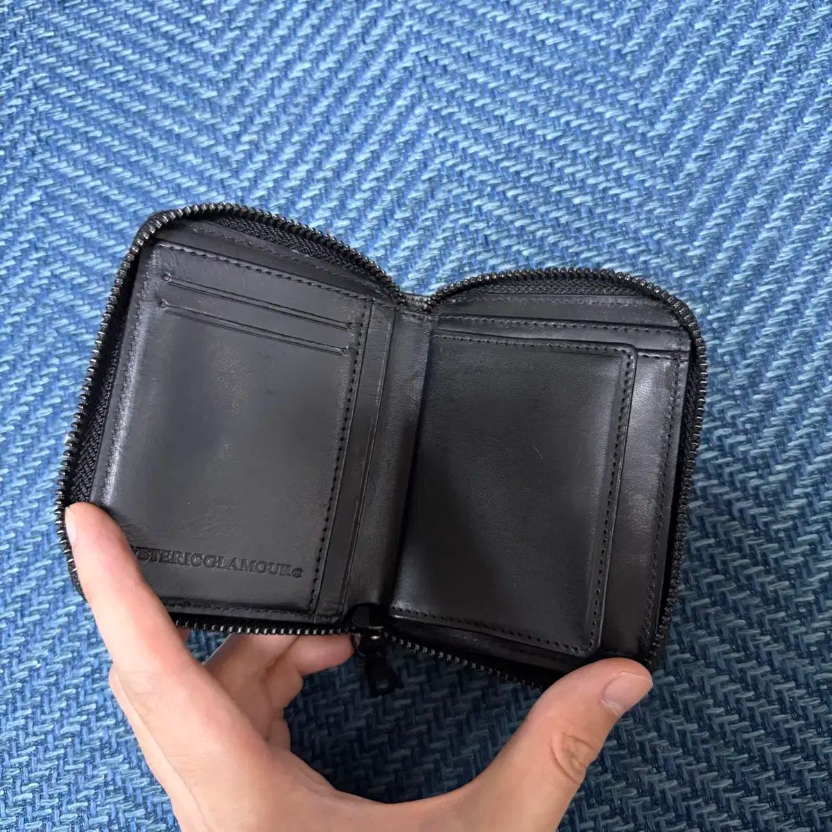 HYSTERIC GLAMOUR ヒステリックグラマー ロゴ Study ラウンド ジップ