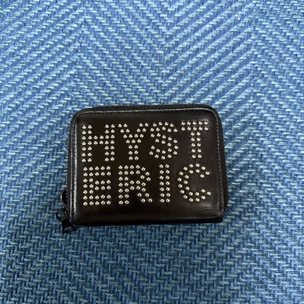 HYSTERIC GLAMOUR ヒステリックグラマー ロゴ Study ラウンド ジップ ミニ ウォレット 財布