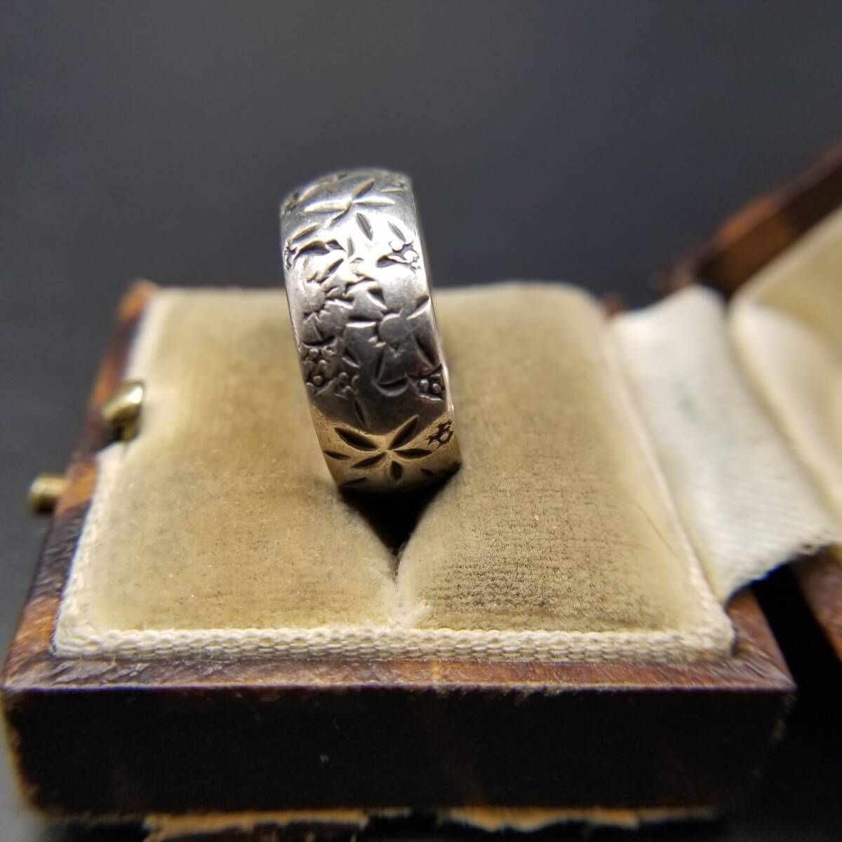 英国 シルバー リング 14.5号 925 ロンドン 1958年 英国 シルバー リング 14.5号 925 ロンドン 1958年