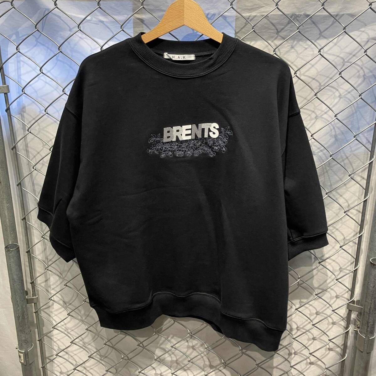 H.A.K × BRENTS 半袖トレーナー ブラック  ハク ブレンツ 