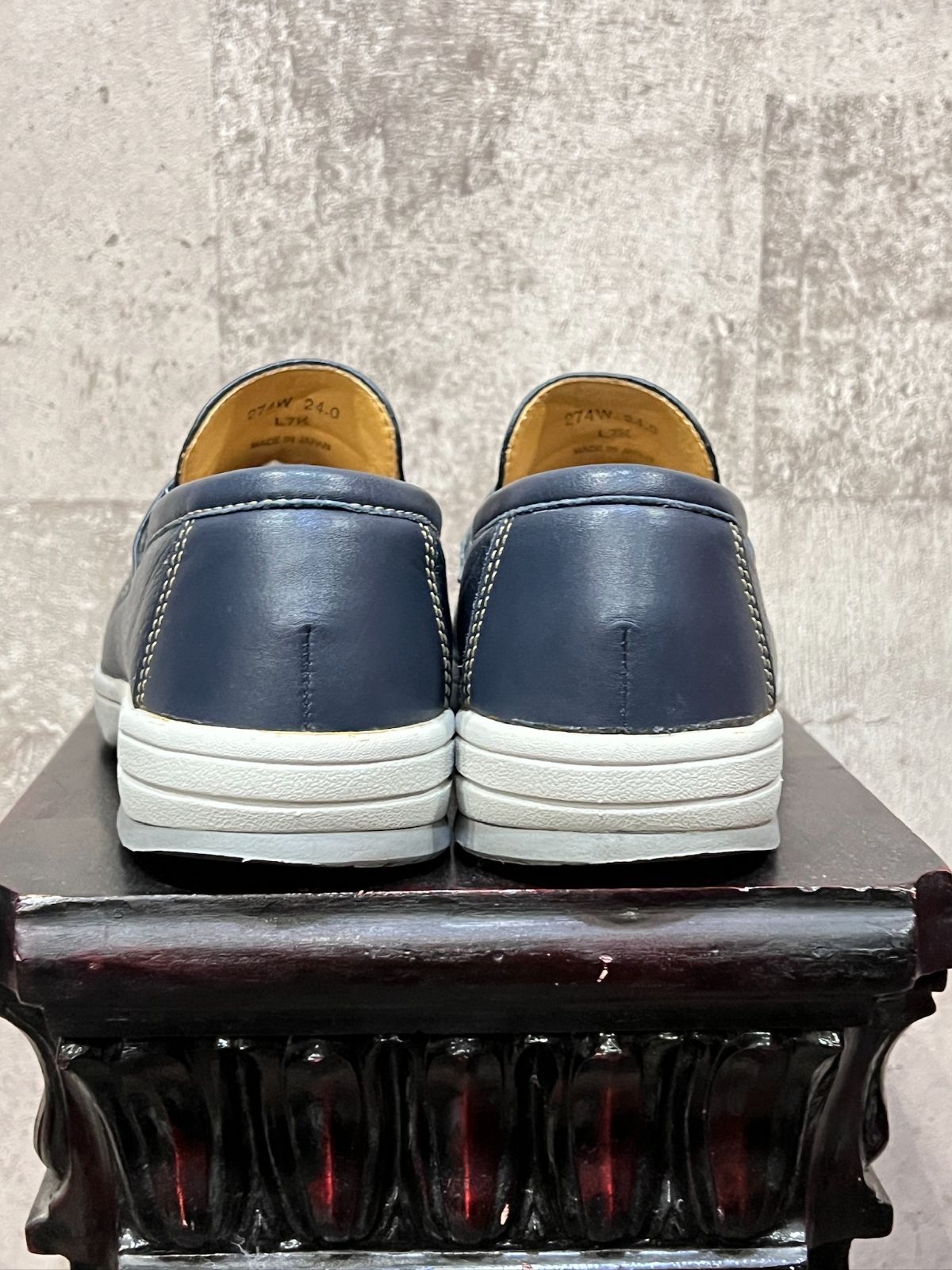 Regal Walker 鹿革 ディアスキン ローファー ネイビー 274W 24cm 日本 