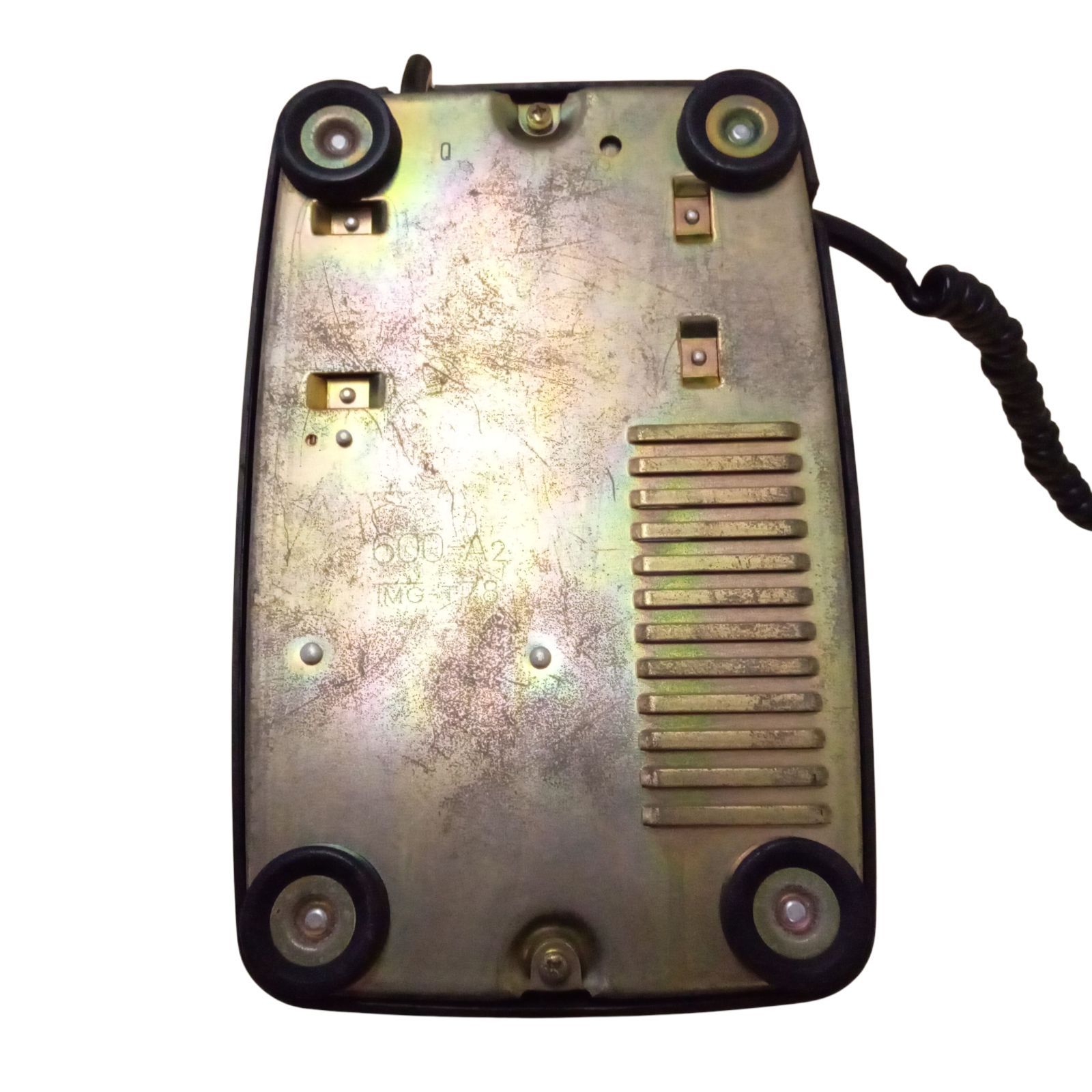 X11173 ダイヤル式黒電話 昭和レトロ アンティーク 当時物