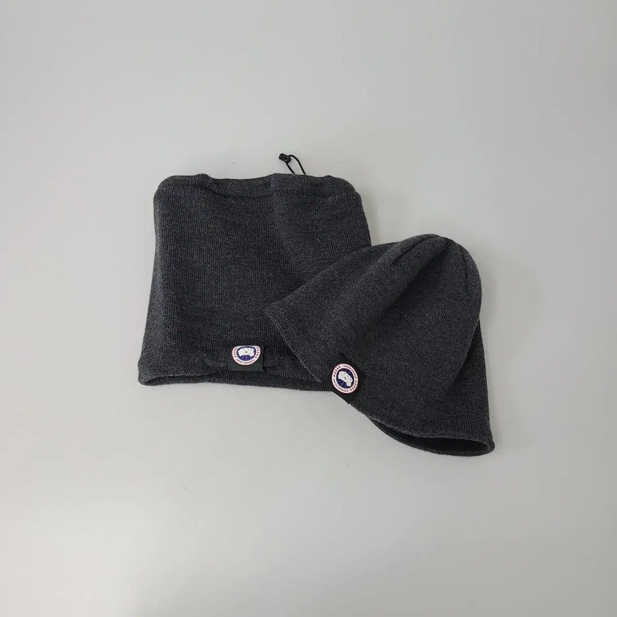 Canada Goose カナダグース メリノ ウール ビーニー ネックウォーマー セット グレー OS