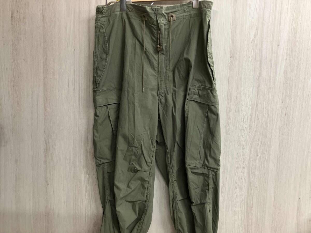 REMI RELIEF NAVY LABEL OVER PANT カーゴパンツ 前2つポケット無し オリーブ サイズS レミレリーフ