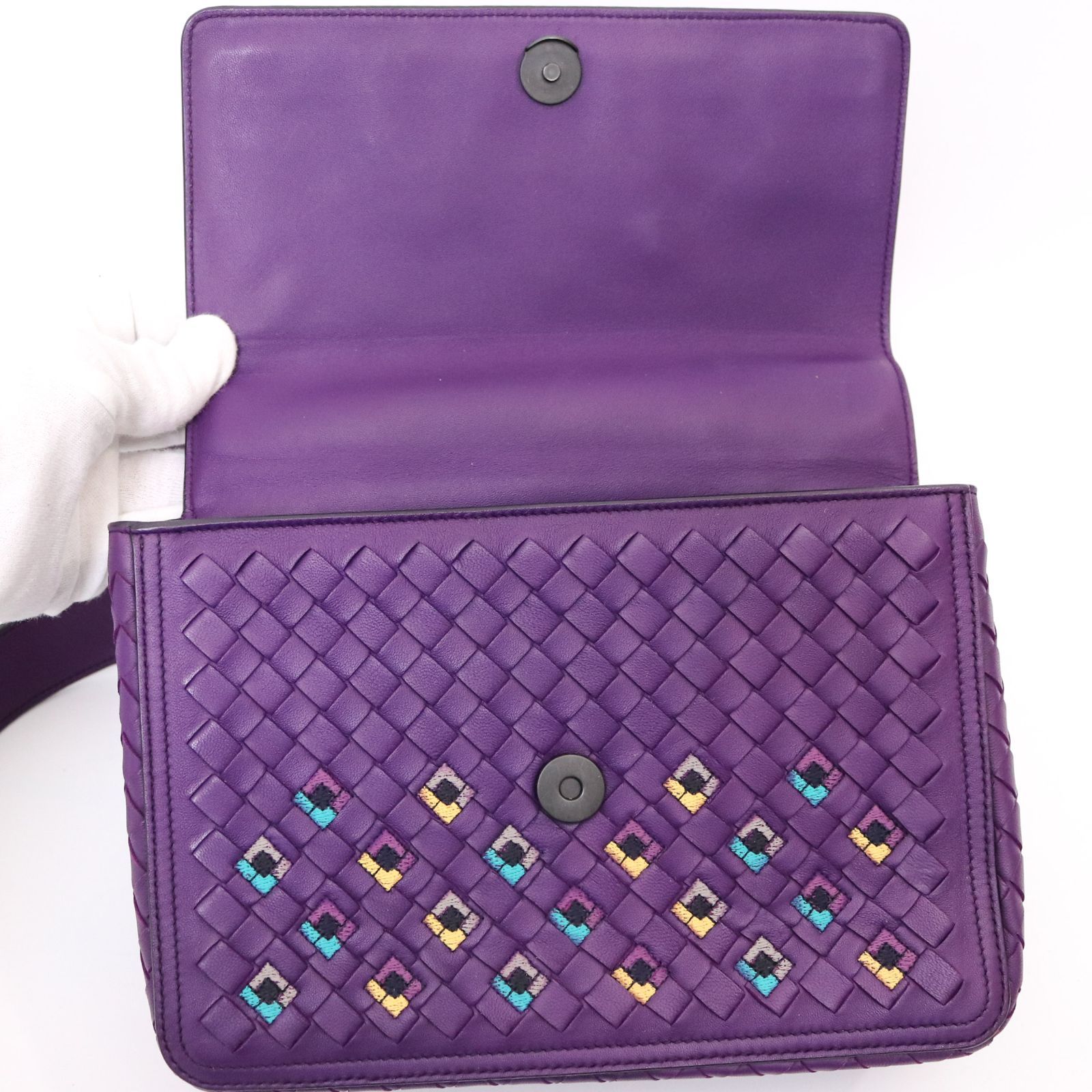 ボッテガヴェネタ ショルダーバッグ カメラバッグ イントレチャート