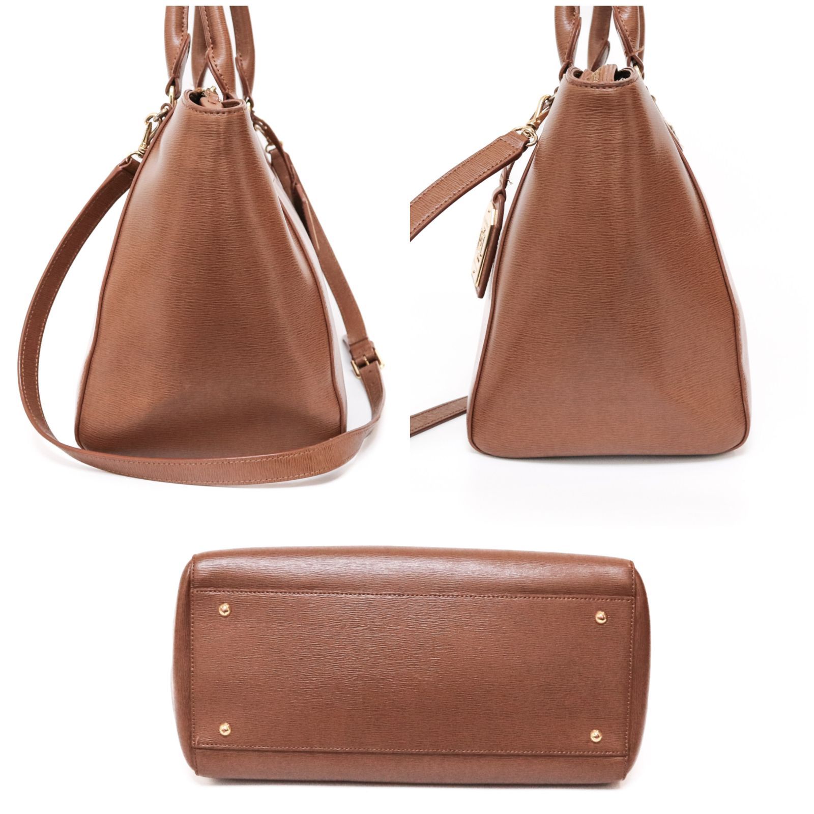 ラルフローレン ヴィーンテージ ワンショルダーバッグ ハンド レザー old 茶 ラルフローレン POLO RALPH LAUREN レザー 2WAYハンド・ショルダー