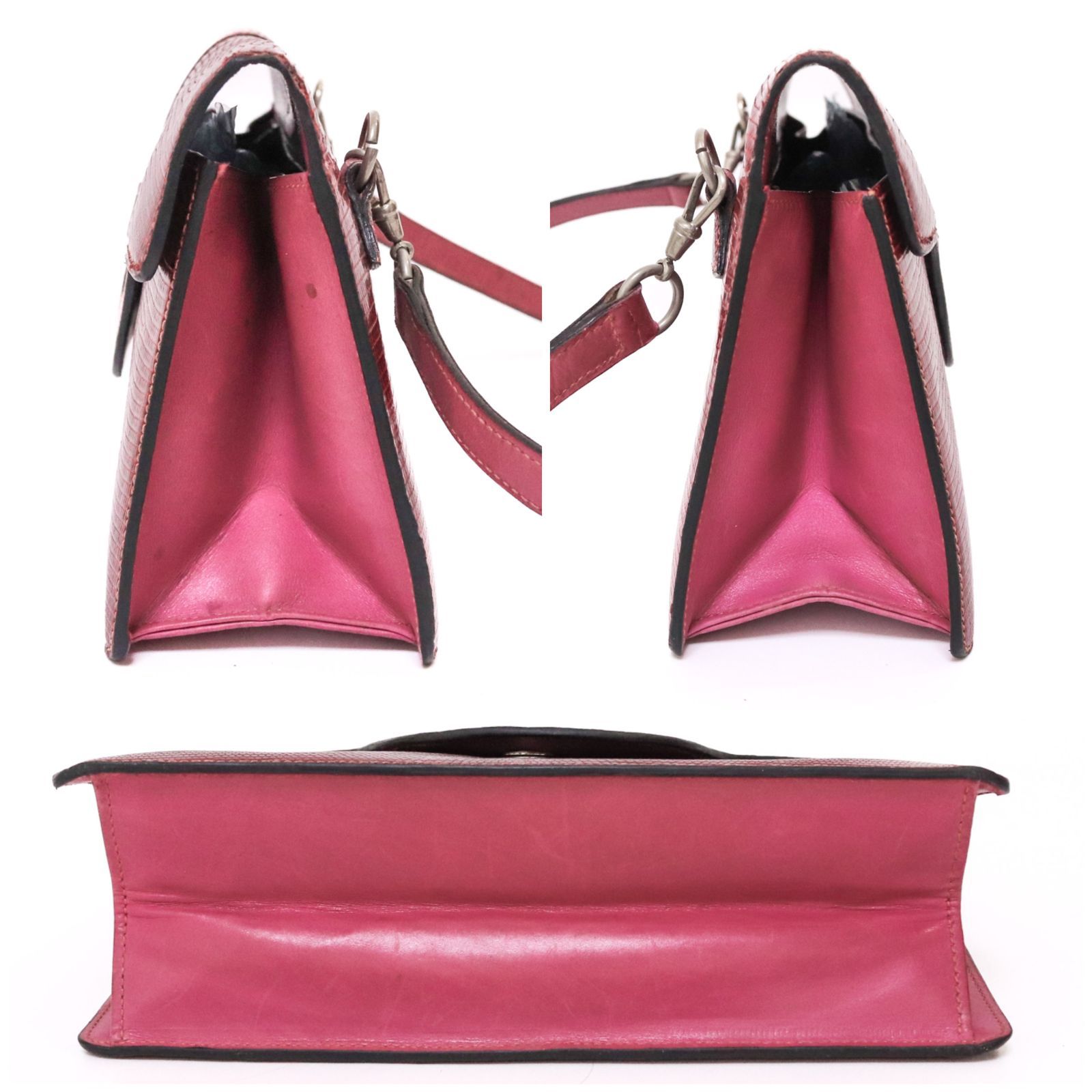 グッチ ショルダーバッグ ミニバッグ オールド ヴィンテージ リザード