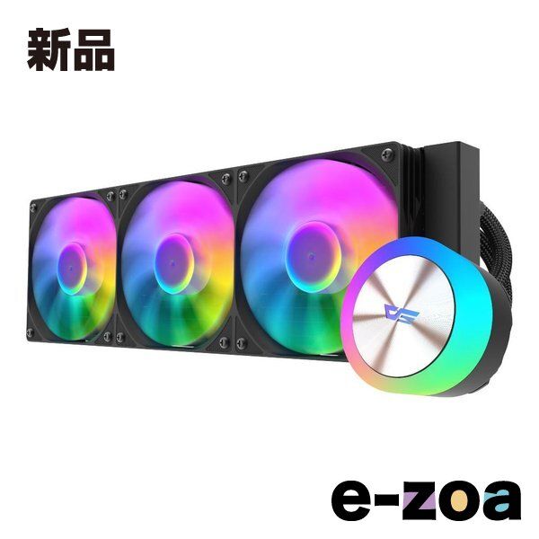 darkFlash（ダークフラッシュ） 水冷CPUクーラー DG360 BLACK DG360ARGB-BLACK (2655868)