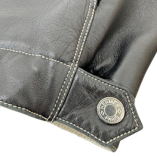 ラムスキン ブラックレザー