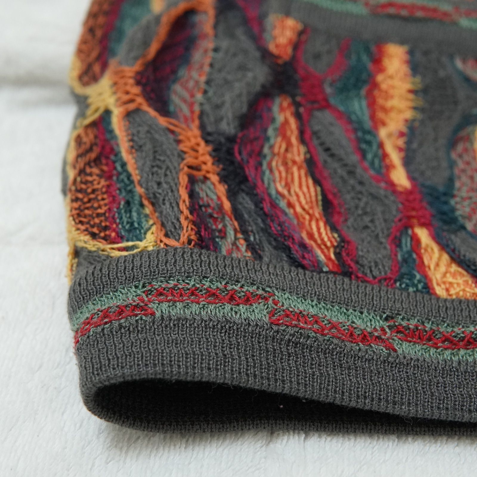 COOGI クージー 3Dニット カーディガン L 相当 表記 M 90s