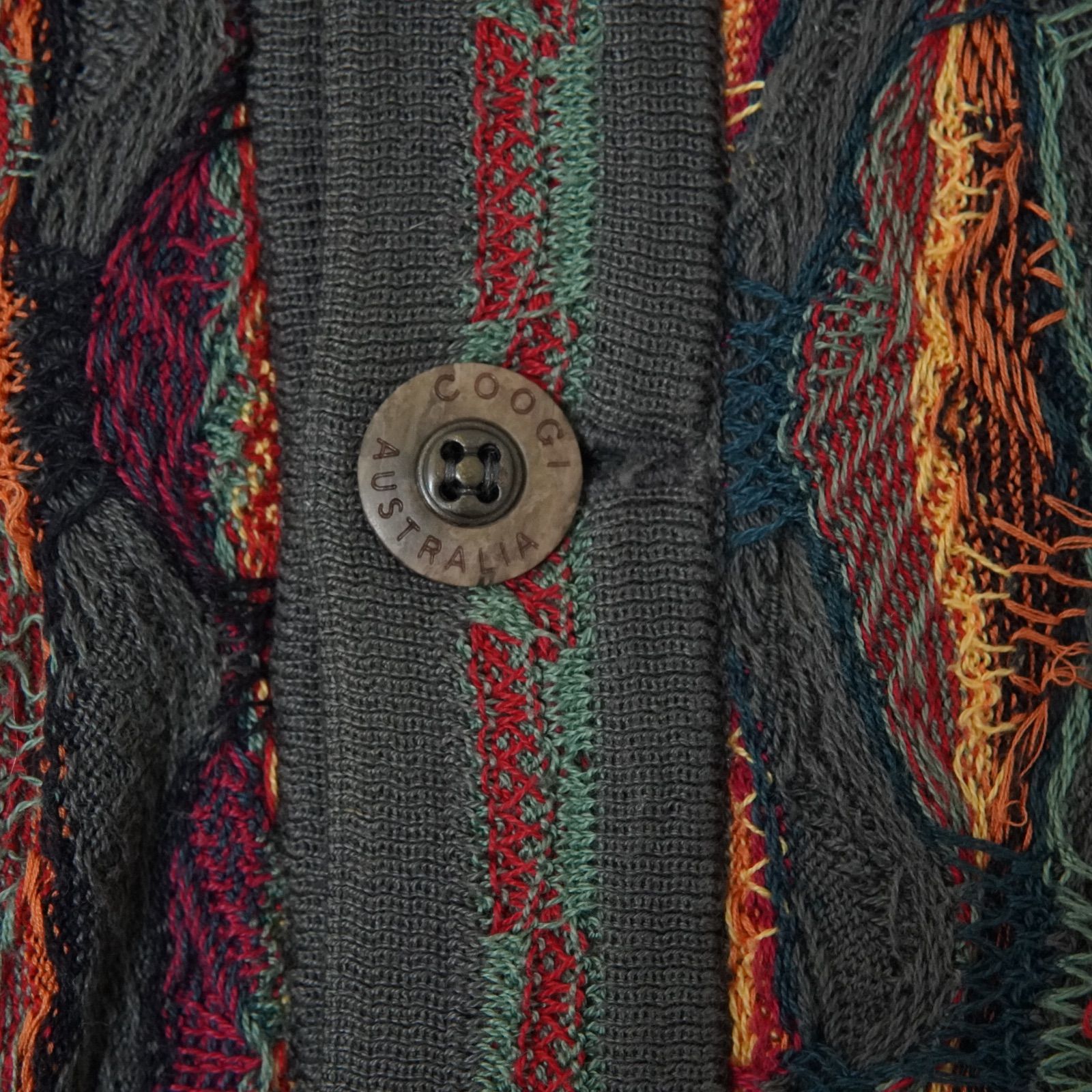 COOGI クージー 3Dニット カーディガン L 相当 表記 M 90s