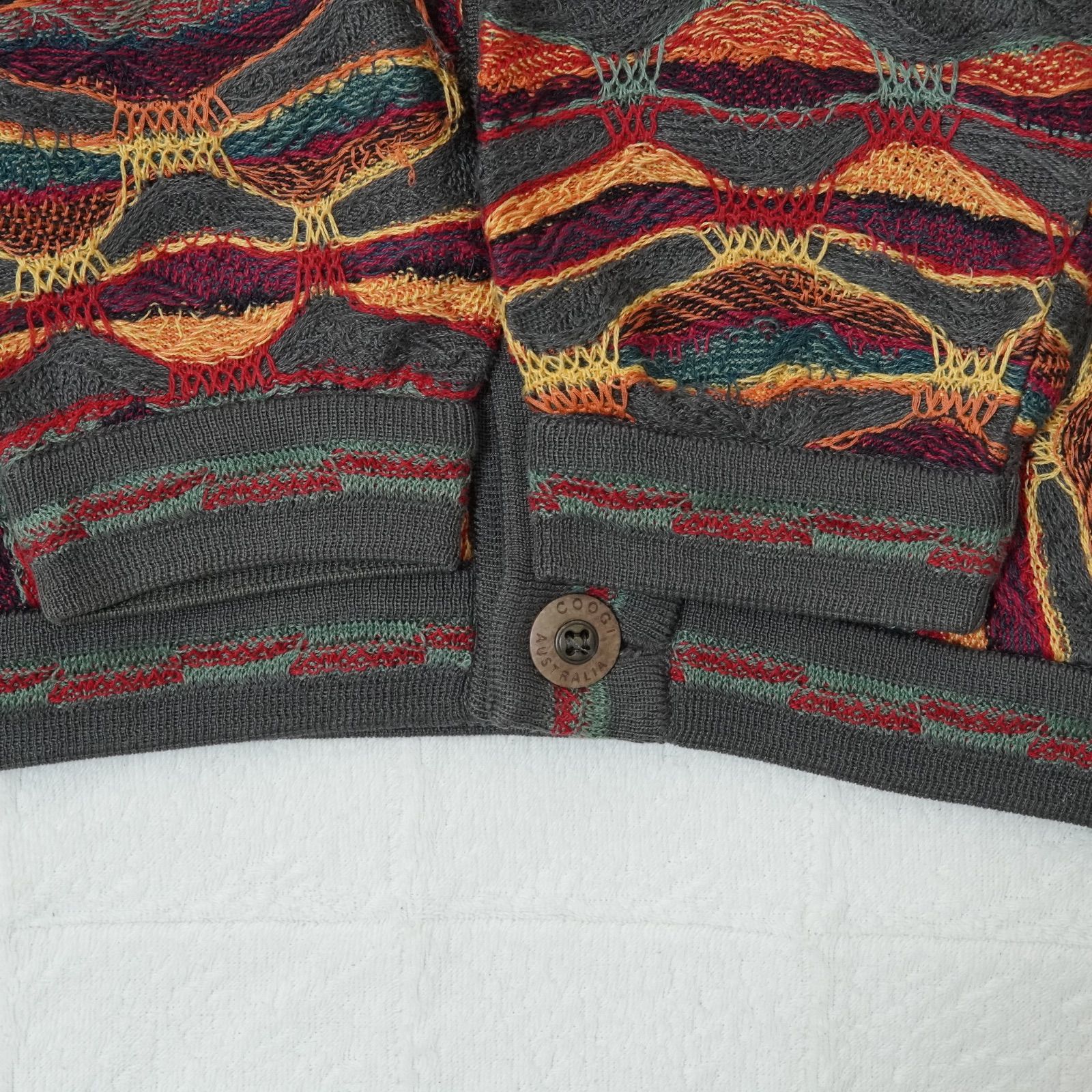 COOGI クージー 3Dニット カーディガン L 相当 表記 M 90s