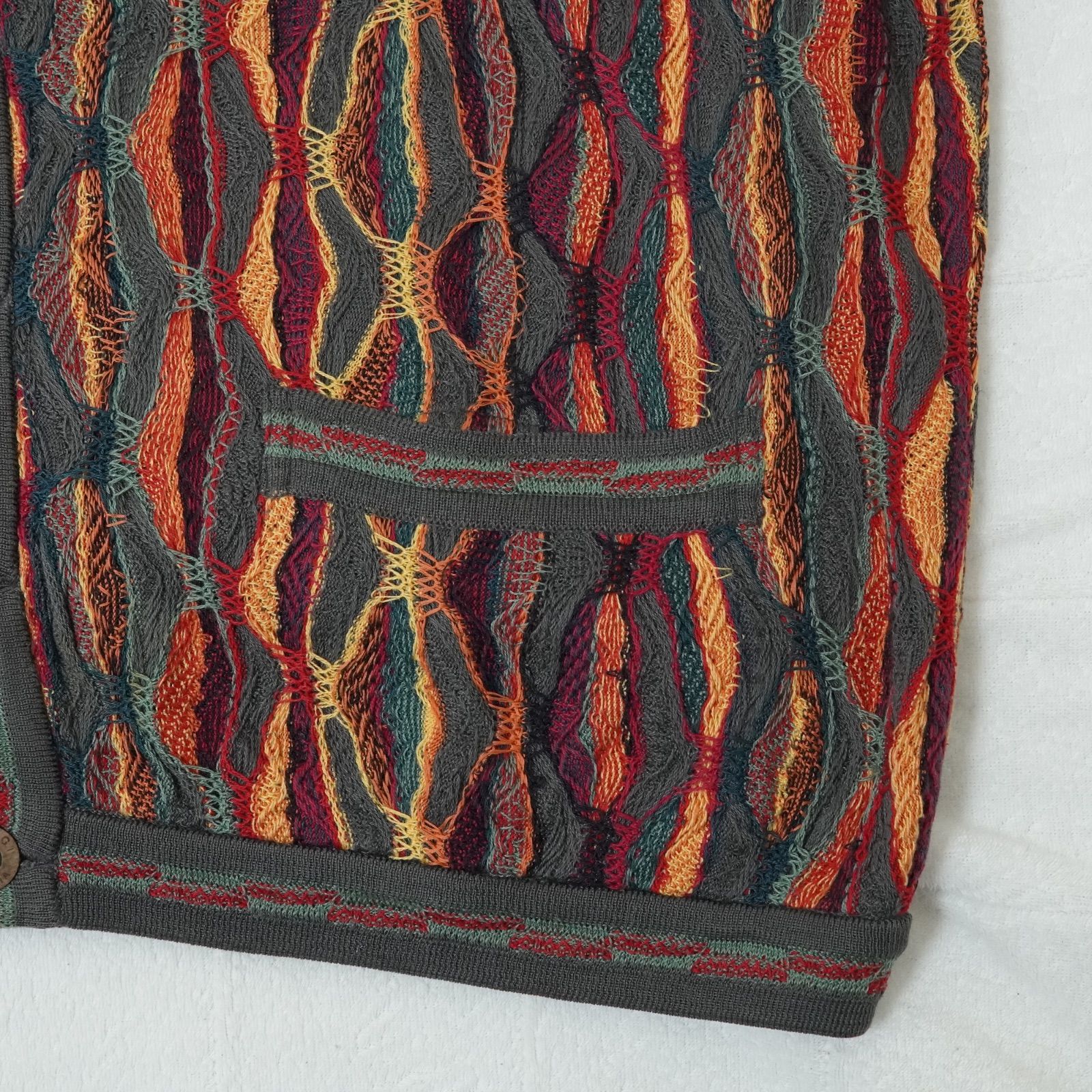 COOGI クージー 3Dニット カーディガン L 相当 表記 M 90s